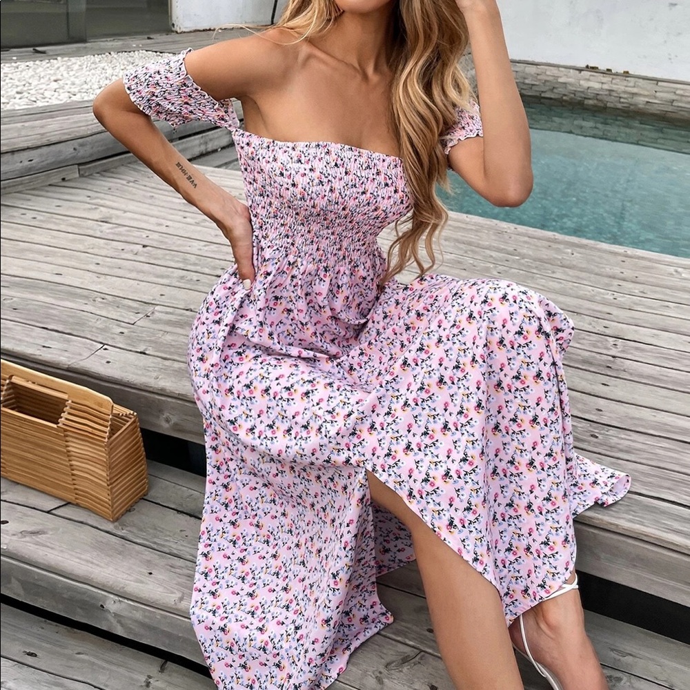 Shein maxi dress size medium brand new